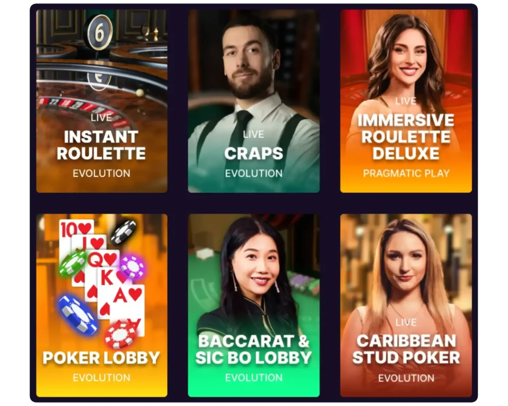 spinbet live casino