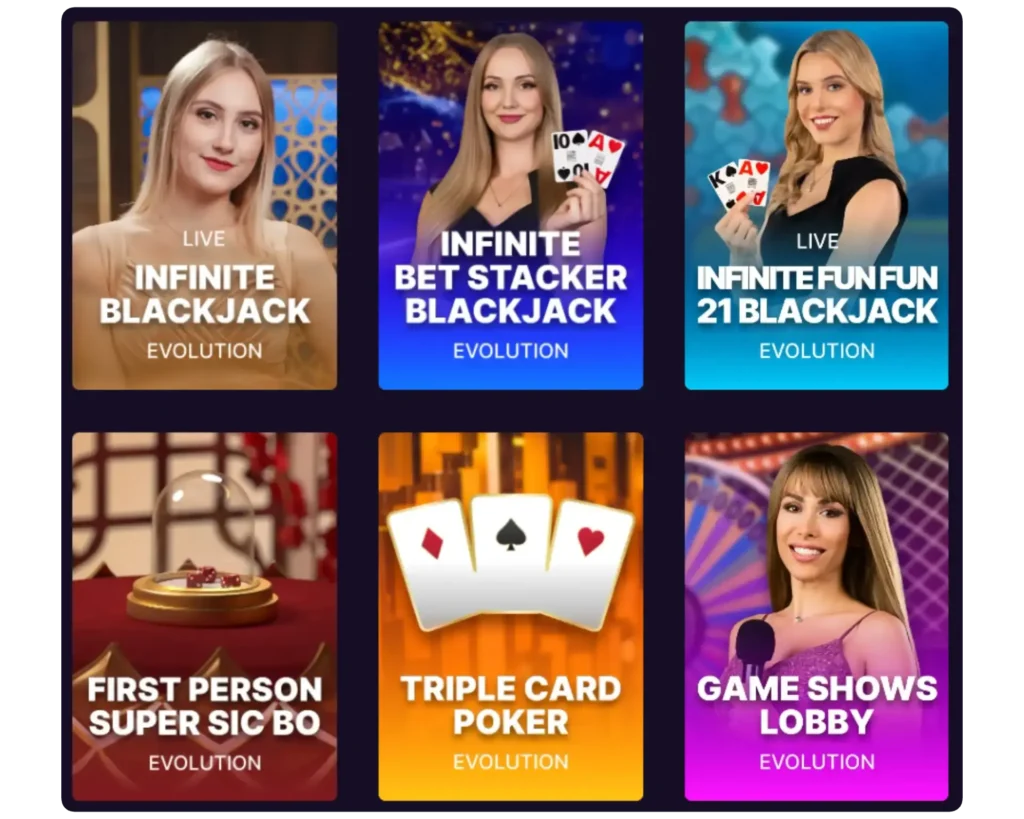 spinbet live games